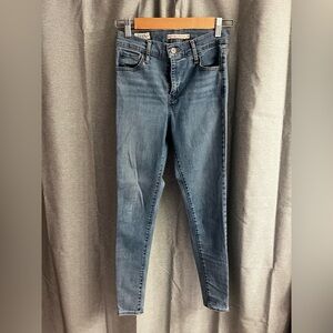 Levi's 720 High Rise Women's Super Skinny Jeans in Faded Blue